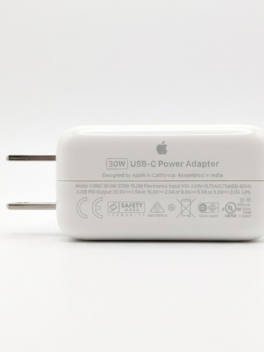 Genuine Apple 30W USB-C Power Adapter Wall Charger (Model A1882) Fast Charger